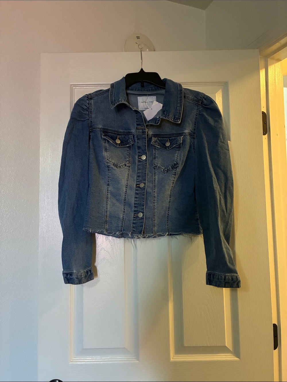 Celebrity Pink Puff Sleeve Jacket